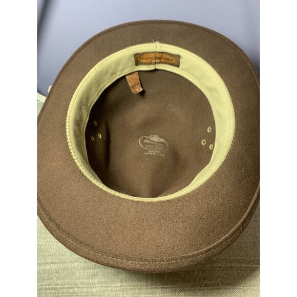 Country Gentleman Wool Hat Lite Felt Safari Brown XL Water Repelente - Picture 4 of 5